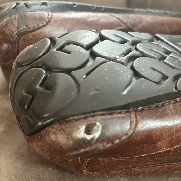 Mens UGG Shearling Leather Slippers Size-12 - Picture 7 of 11